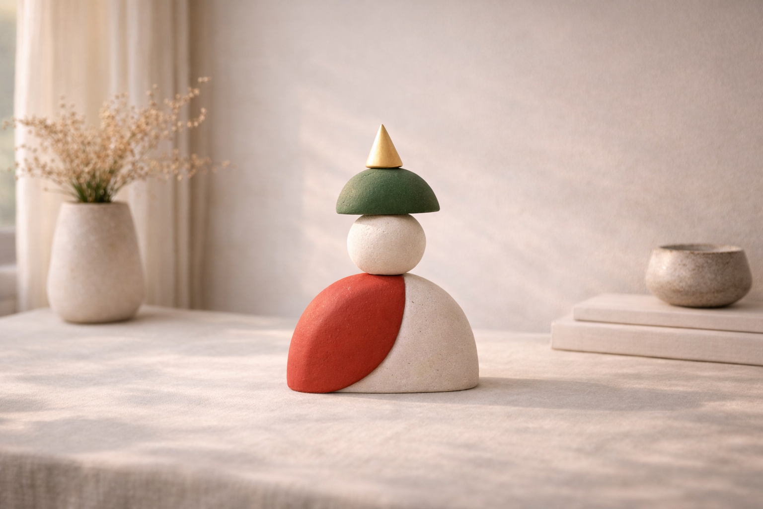 Finished air dry clay project