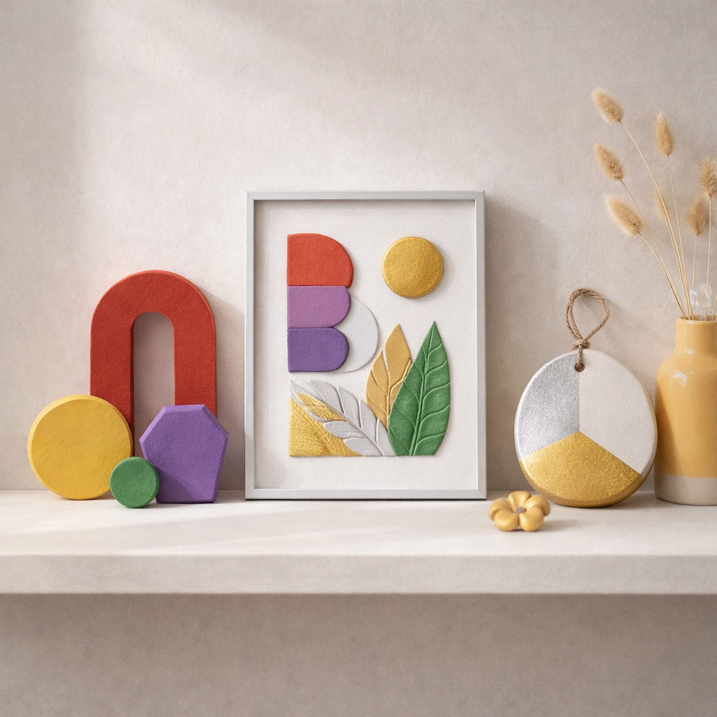 Air dry clay home décor