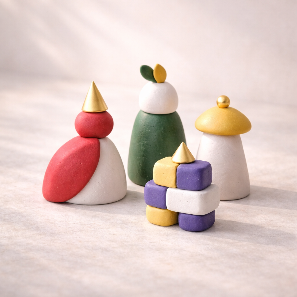 Creative air dry clay modelling