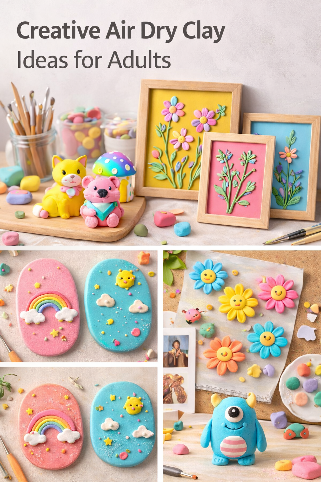 Creative air dry clay ideas for adults