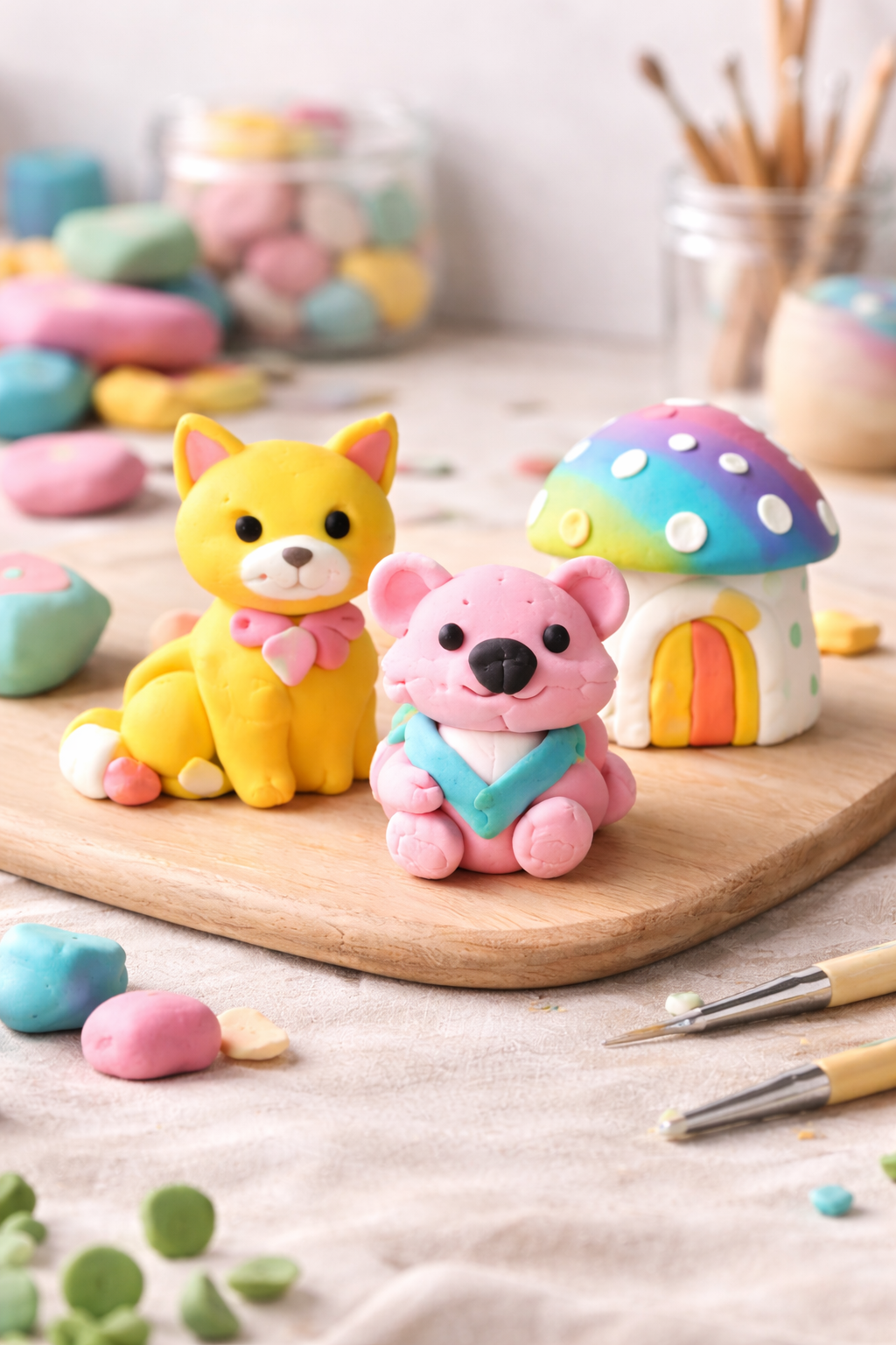 Air dry clay figurines
