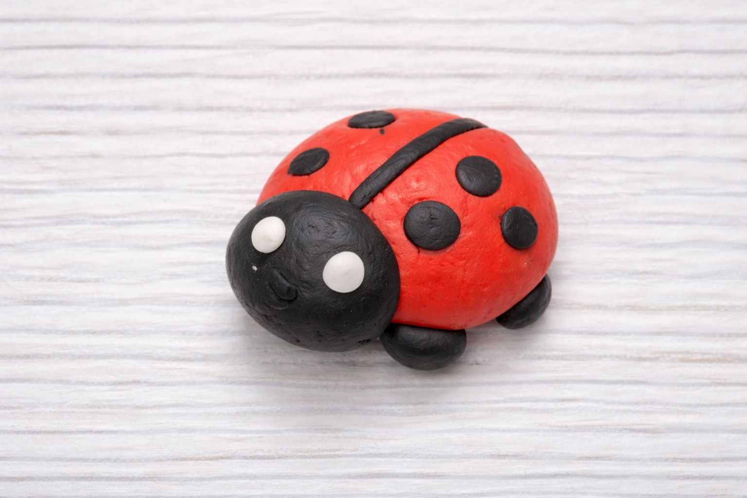 Air dry clay ladybird