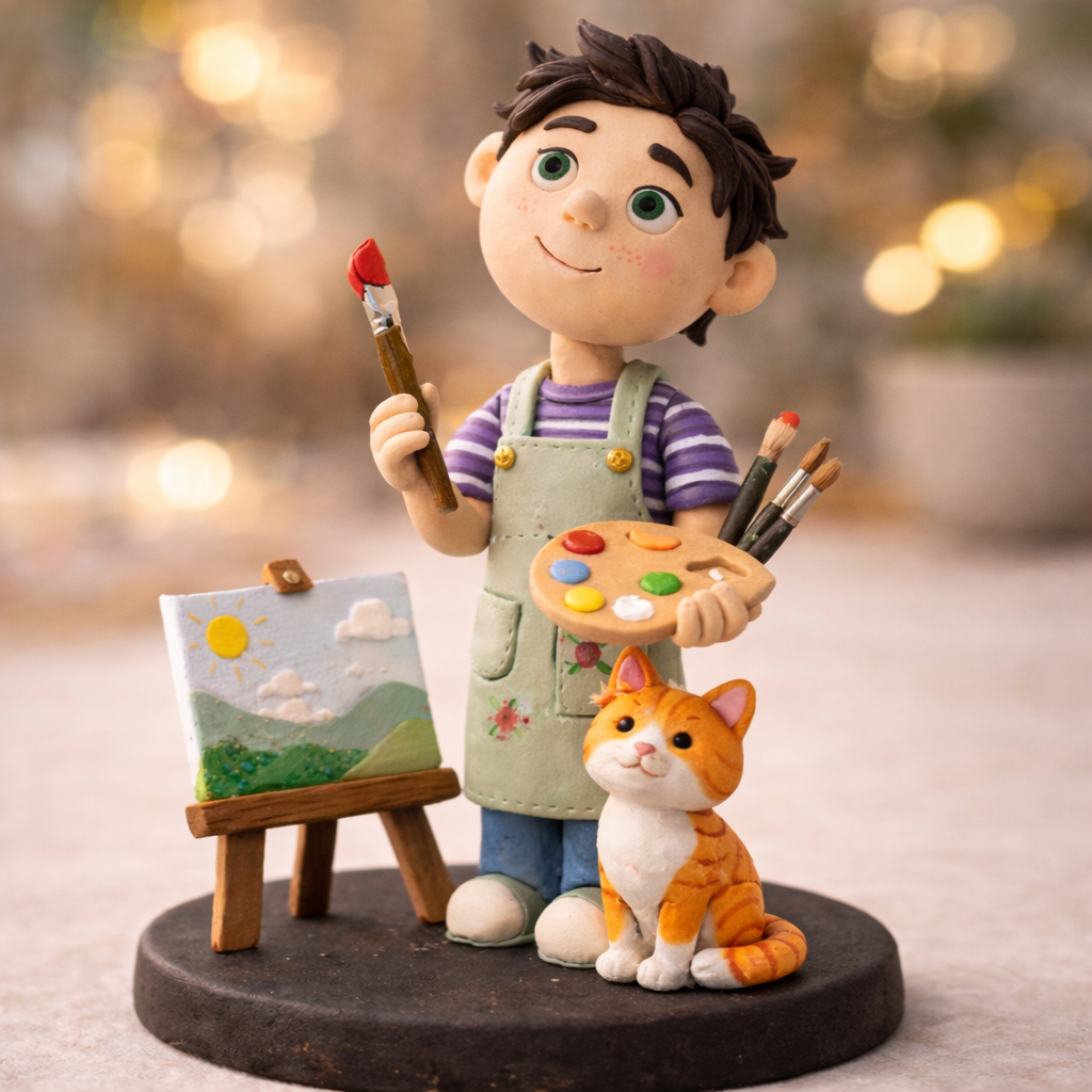 Air dry clay creative modelling